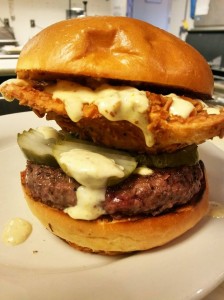 The Distrcit might explode if this fried-PBR burger made its way to H Street. (Photo: PYT)